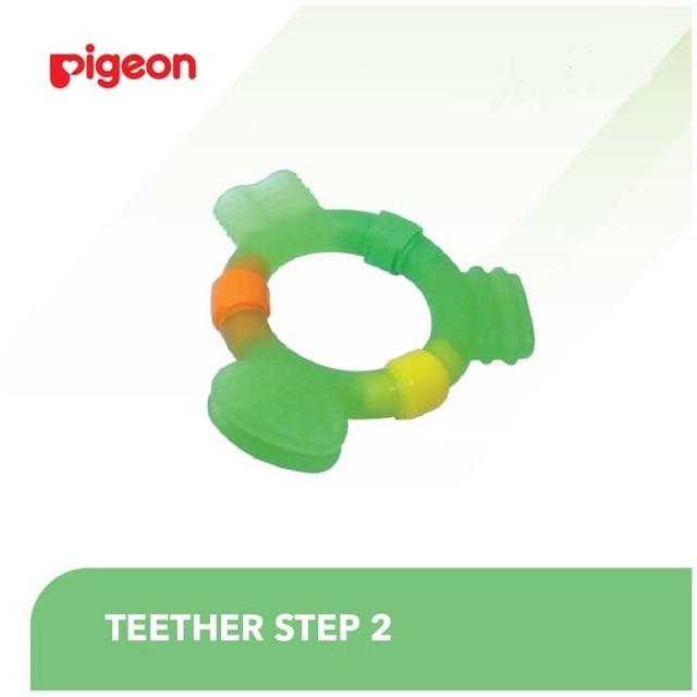 PIGEON Teether STEP 2 - Baby Teether - Gigitan Bayi - Kemasan Baru - SNI - BPA FREE - BPS FREE