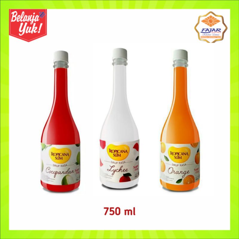 Jual Tropicana Slim Sirup Rasa Orange Leci Dan Cocopandan Ml Sirup Bebas Gula Indonesia