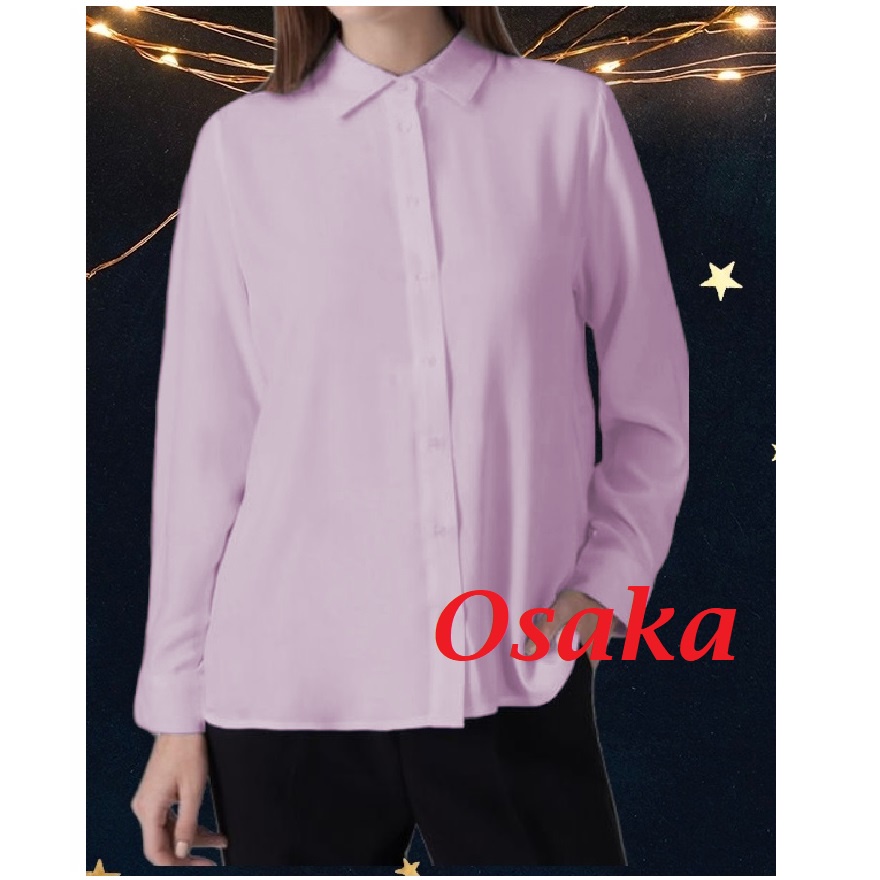 Baju Lengan Panjang Blouse Kemeja Wanita All Size STD dan JUMBO Pakaian Wanita Atasan Wanita Lengan panjang Baju kerja kantor blus