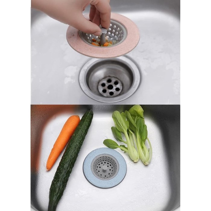 SHOPELLO - Saringan Saluran Wastafel Wastafel Kitchen Sink Colander Silicone Hair Catcher