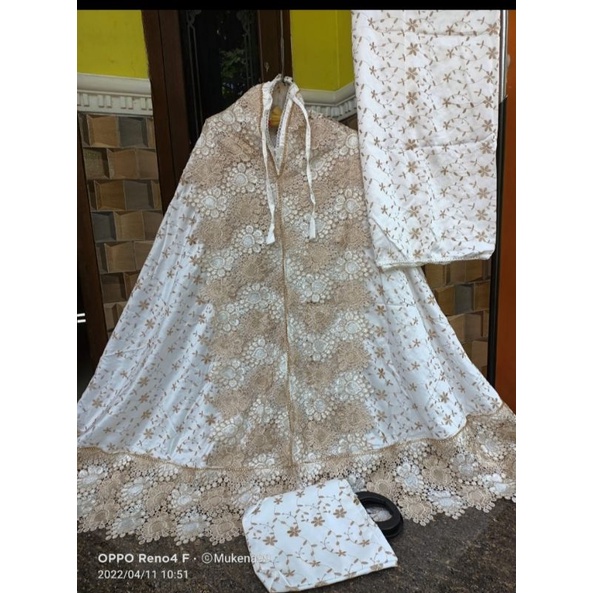 Mukena Prada/Mukena Mewah/Mukena Cantik/Mukena Lebaran