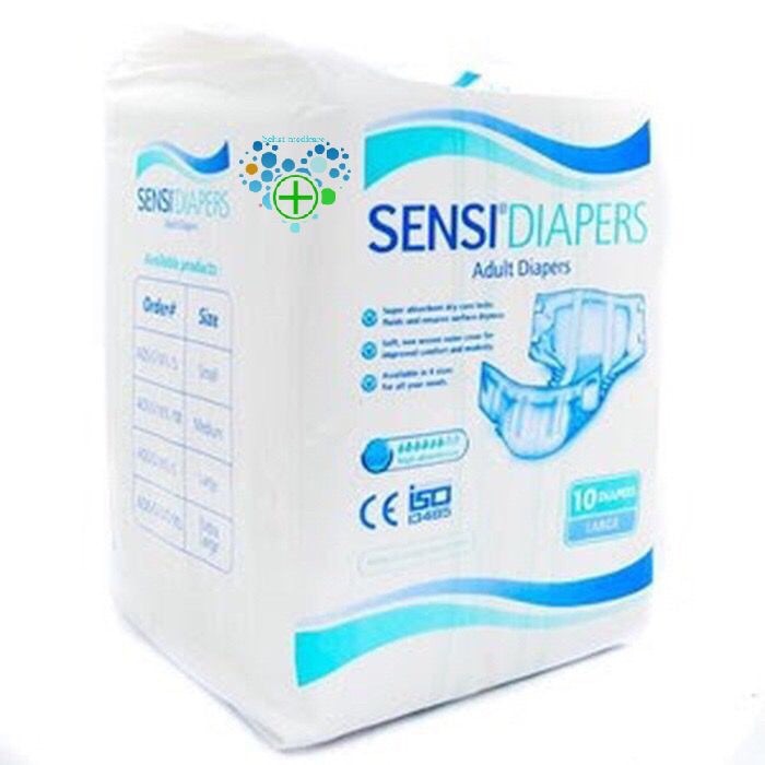 SENSI DIAPERS UKURAN L DEWASA (10Pcs)|Popok Dewasa/Lansia