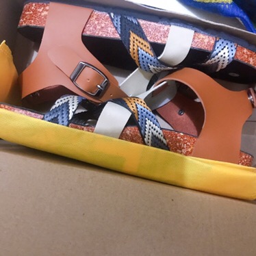 Sandal Tali Yuan Gradasi Coklat Mix Tali