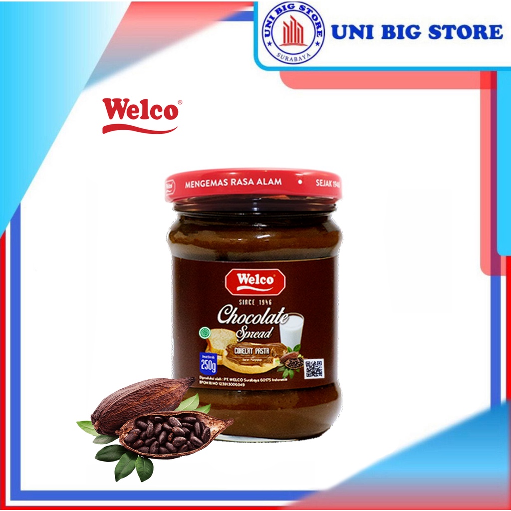 

Welco Selai Chocolate Spread Jam 250 Gr Selai Cokelat