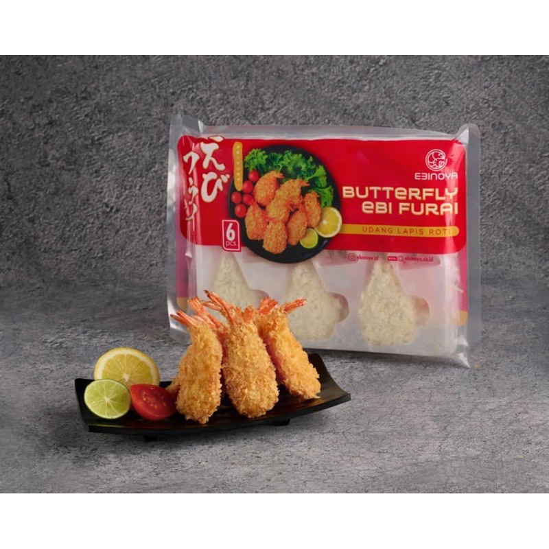 

Ebinoya/ Butterfly Ebi Furai 168gr (6pcs)/ Seafood Frozen