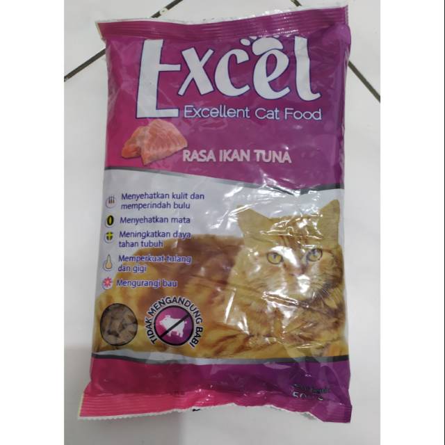 Makanan kucing excel 500 gr