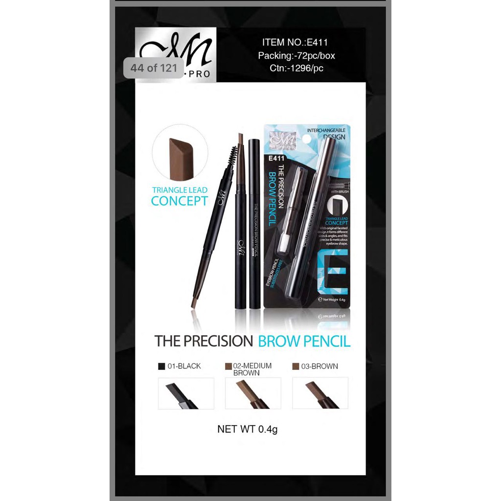 MN THE PRECISION BROW PENCIL AND EYELINER 2IN1 BPOM