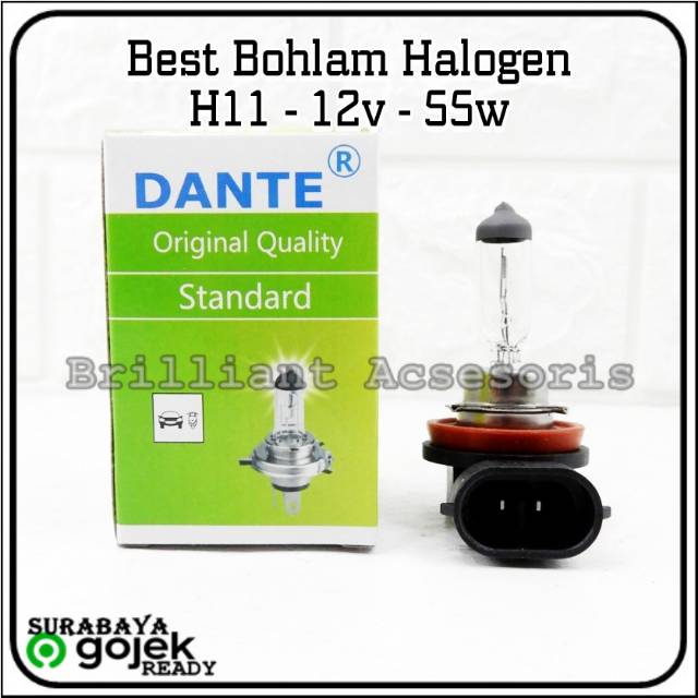 Lampu Bohlam Halogen - H11 - Banyak Pilihan Merk