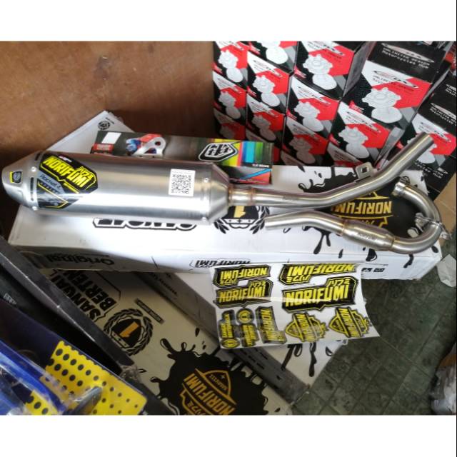 Knalpot klx 150 dtracker 150 norifumi rocket 4 mega boom / knalpot racing klx