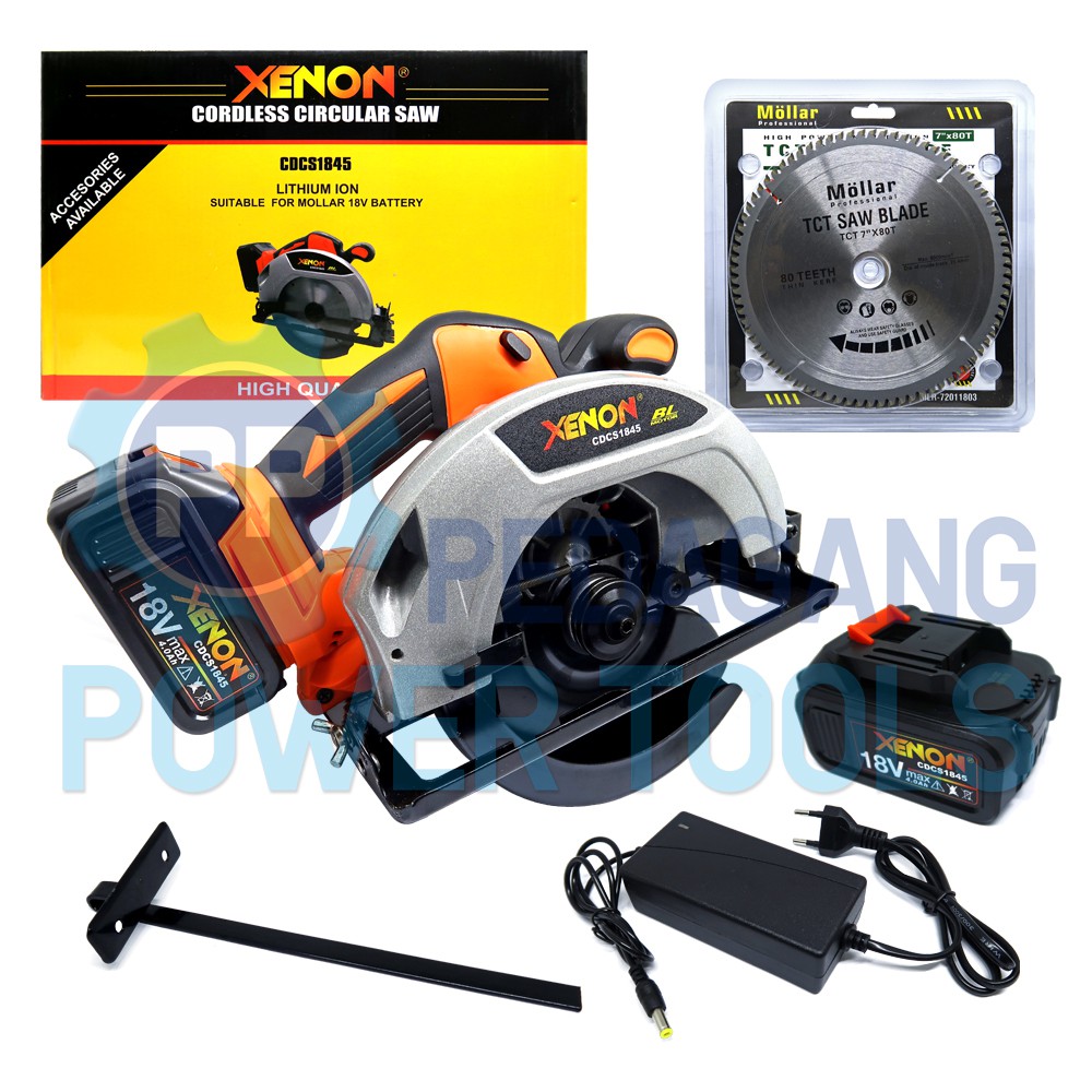 XENON CDCS1845 CORDLESS CIRCULAR SAW 18V MESIN GERGAJI KAYU BATERAI