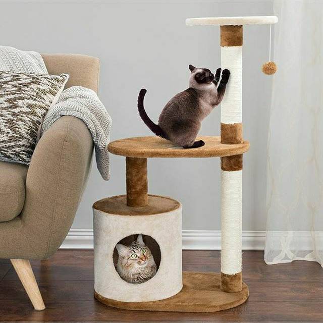 Cat Condo Rumah Kucing Mainan Kucing Garukan Kucing Shopee Indonesia