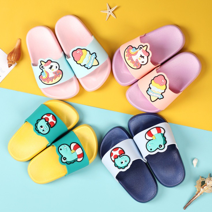 Sandal slop anak laki-laki dan perempuan import dua warna EVA