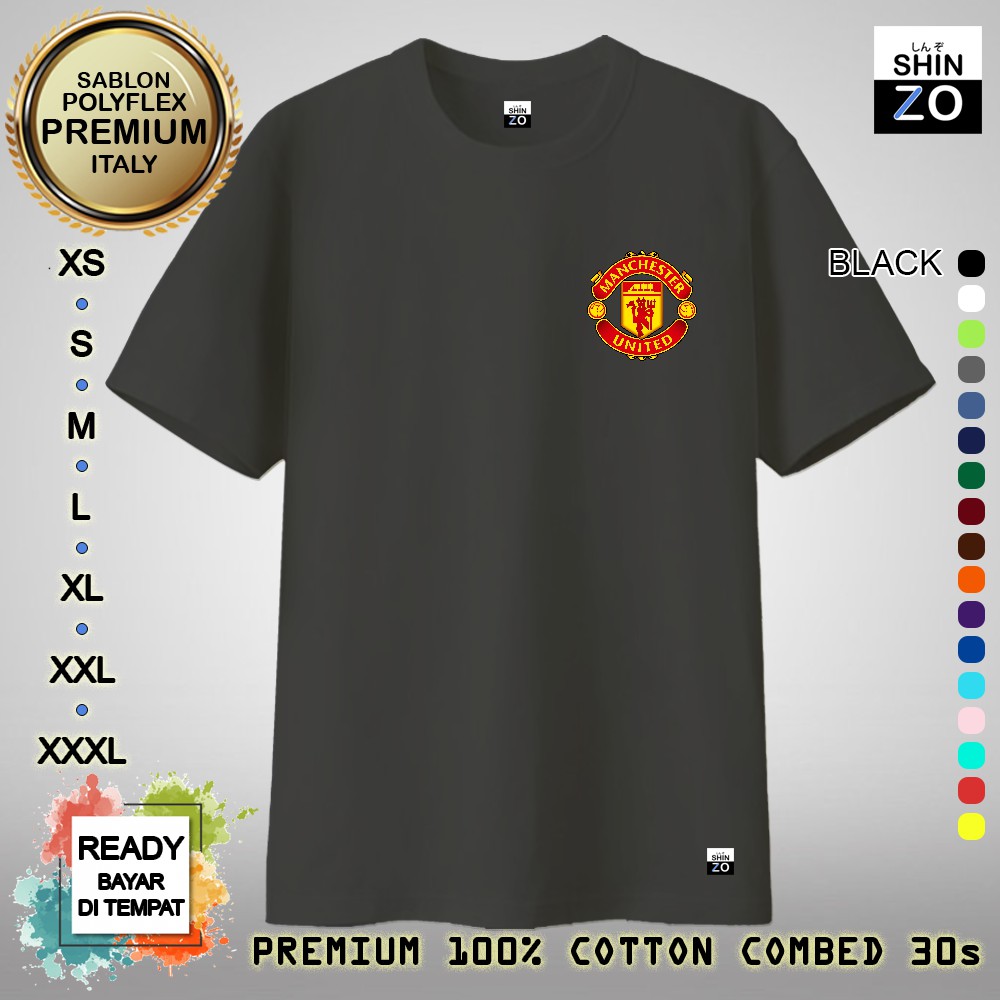 T-SHIRT MU - KAOS M UNITED - KAOS BOLA UNISEX - READY BAJU SIZE DEWASA BAJU KAOS SIZE JUMBO