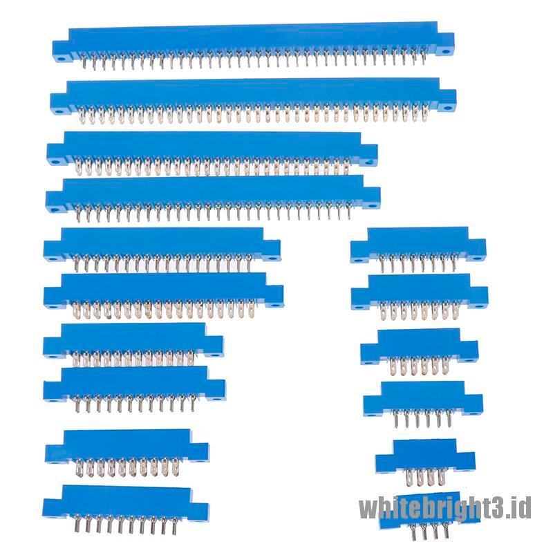 &lt; White3 &gt; 1pc 805 Series 3.96mm Pitch PCB Slot Kartu Solder Konektor Tepi 8-72