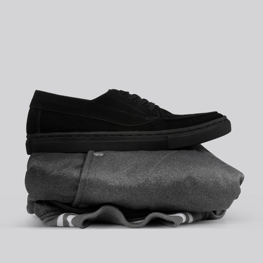 Garp Black | Sepatu Vintage Klasik Sporty Pria/Cowok/Men - Derby Original Footwear | FORIND x Monday