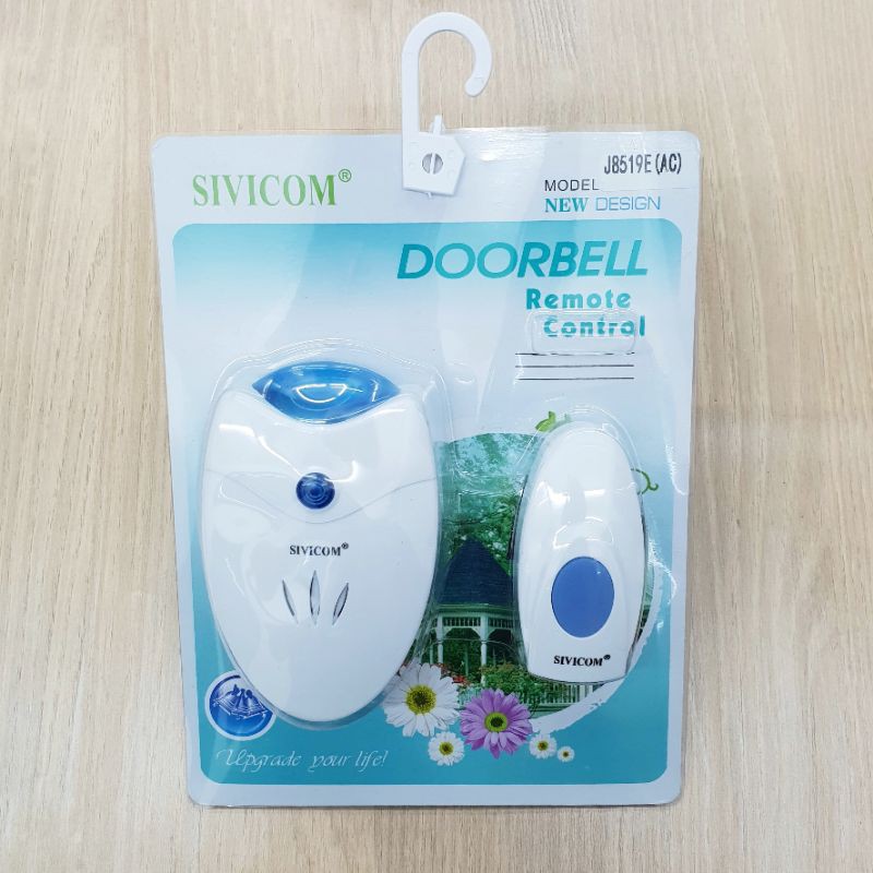 SIVICOM J8519E AC door bell wireless 1 remote bel listrik suara kencang / bel rumah