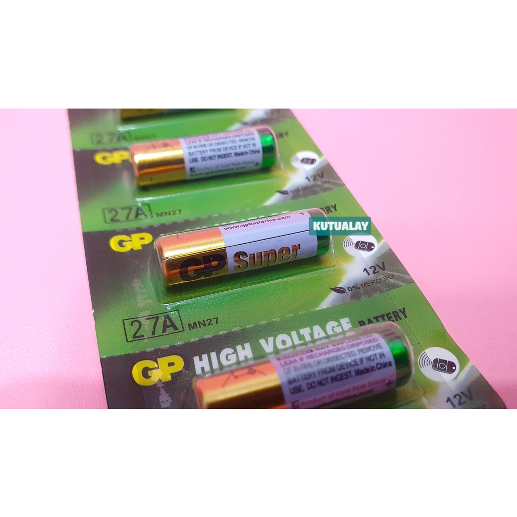 Baterai GP 27A 12v Alkaline Batre High Voltage Battery