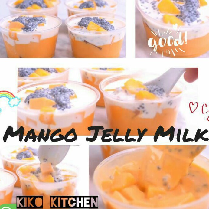 

Mango Jelly Milk Homemade