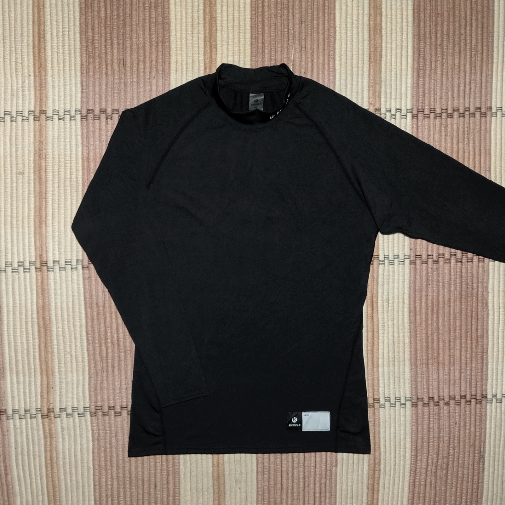 Kaos Baselayer Olahraga KHEIZLE Hitam Dry Original Second Preloved