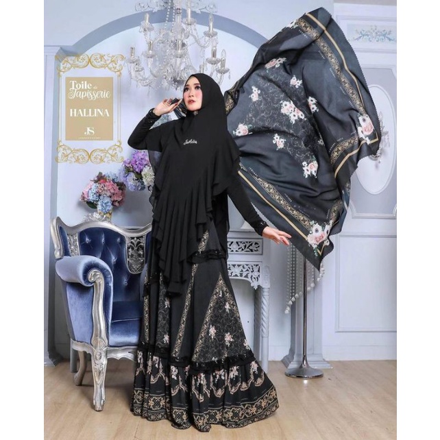 Scraft Hallina Black by Jawhara Syari New no Preloved Yunia Syari YS Signature