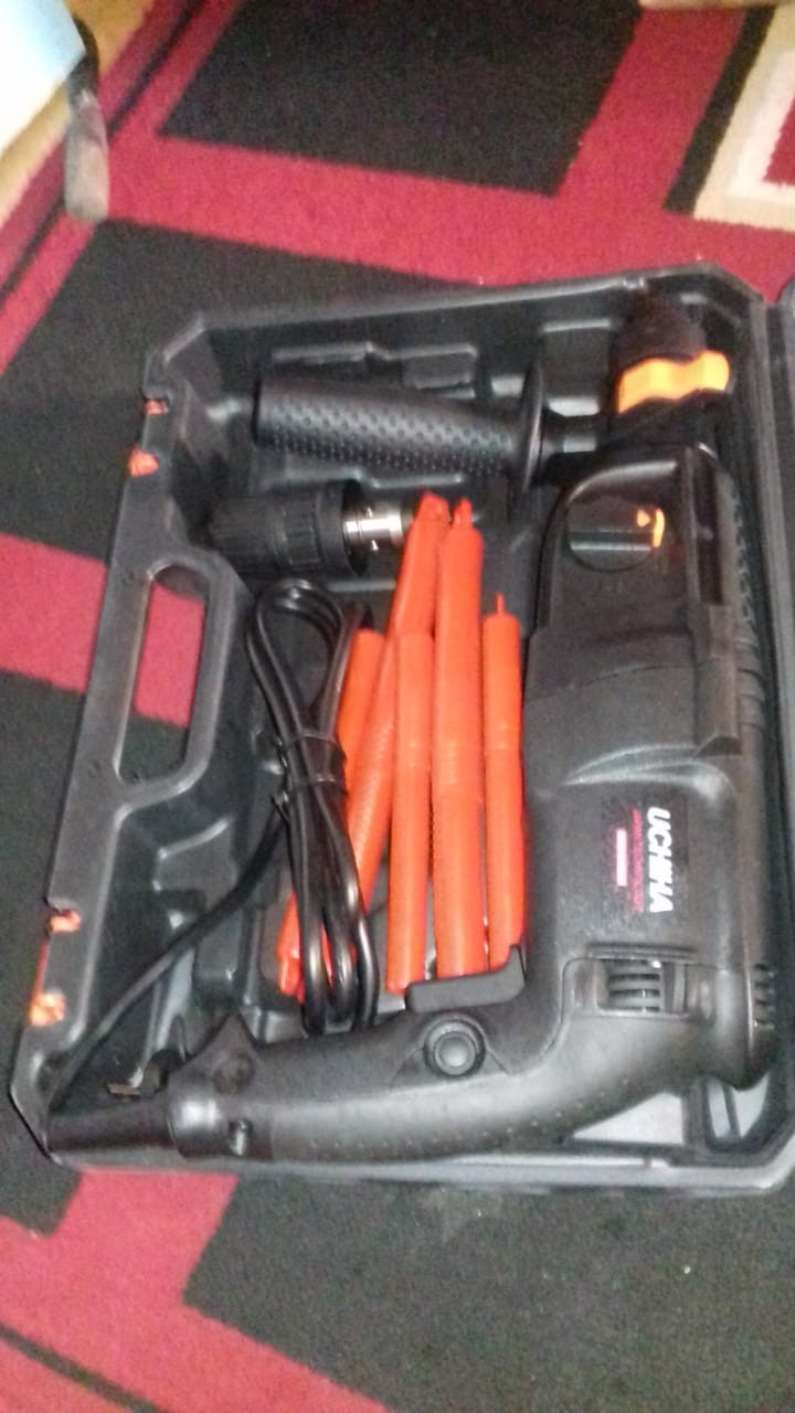 Promo Mesin Bor Rotary Hammer Impact Driil Bobok Beton Tembok Besi Kayu Uchiha Type Uc 05 Japan