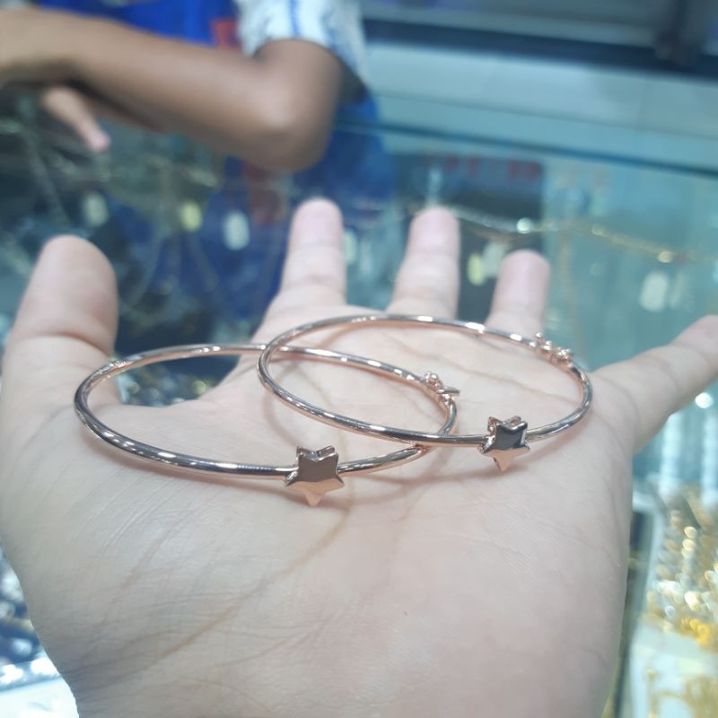 gelang bangle bintang polos