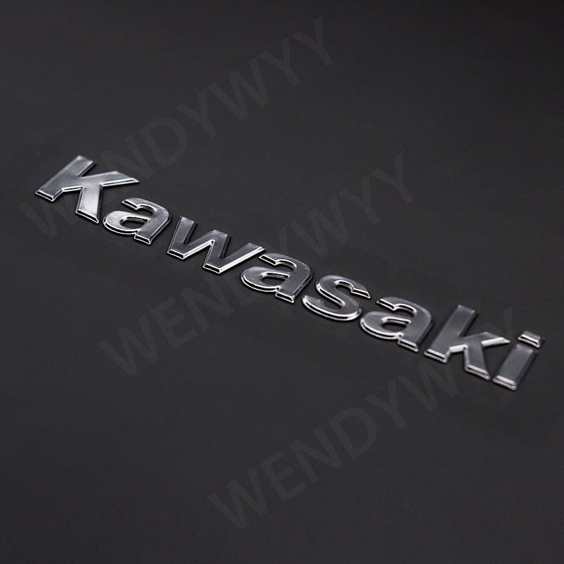 3D Kawasaki Emboss Logo Emblem Badge Decal Tank Wheel Sticker Untuk Ninja 400 Ninja 250R 300R ZX6R ZX Dekorasi Sepeda Motor