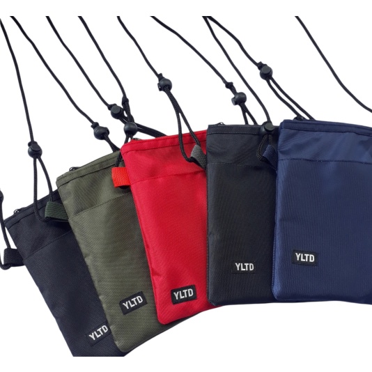 Rancis Jaya - | Sako Hanging Wallet Hp Gantung Leher | Dompet Hp Bahan Nilon | Tas HP Carry