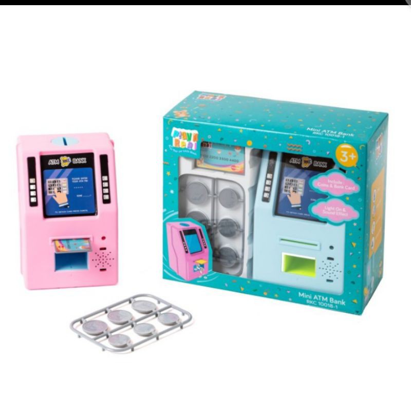mainan anak mini ATM mainan anak ATM mini ada lampu & musik