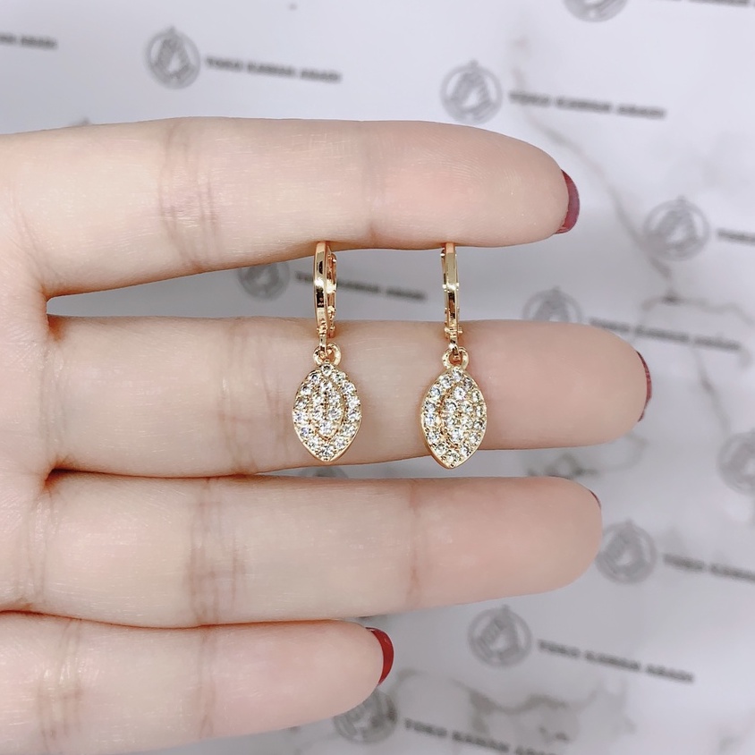 Anting Xuping Gold Perhiasan Fashion Wanita Model Permata One Water *43