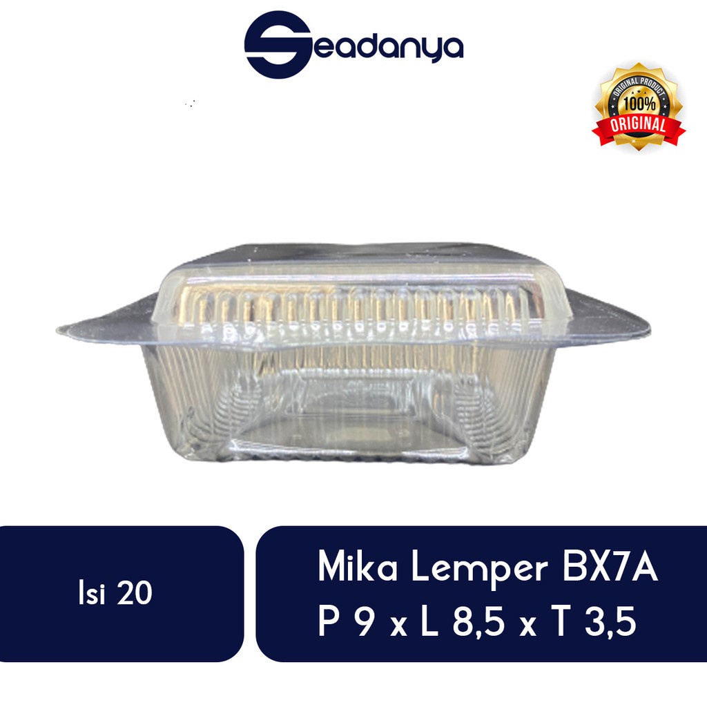 

Mika Lemper BX 7A (ISI 20) -P:9/L:8,5/T:3,5 -Mica Kue,Cake,Jajan Pasar,Brownies/Brownis/Bronis