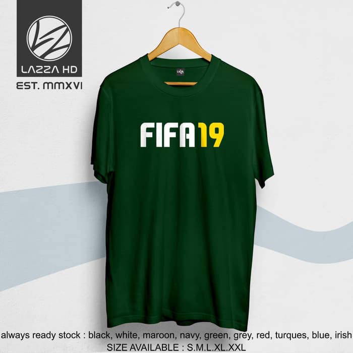Kaos Tshirt Distro Game Fifa 19 2019 Terlaris Ibayairsoft - stussy roblox t shirt shopee indonesia