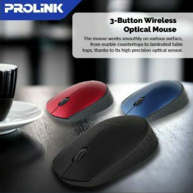 Mouse Wireless PROLiNK PMW5008 3 Button 1600 DPI