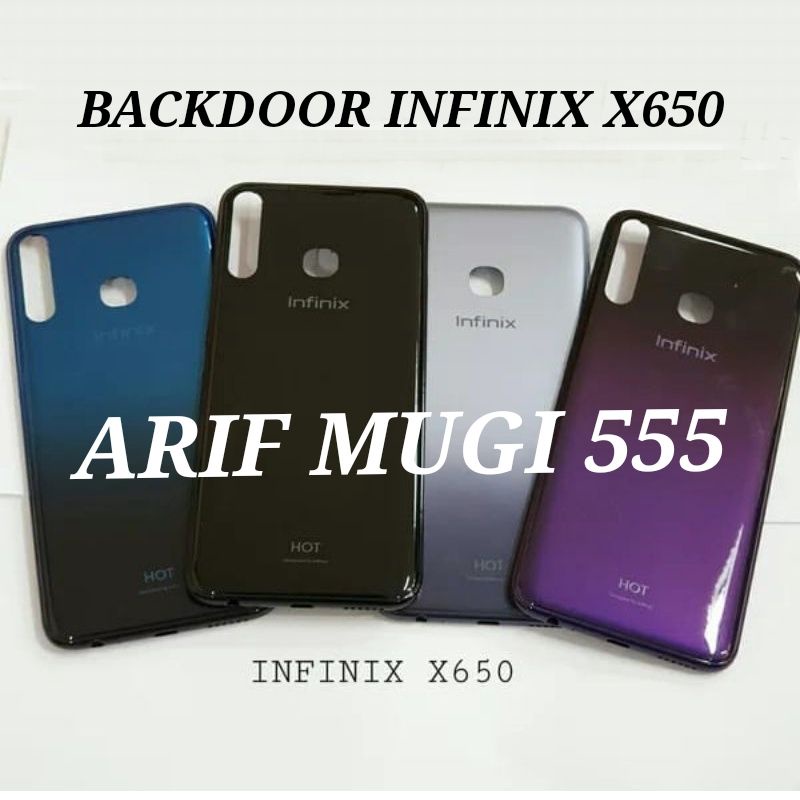 Backdoor Tutup Belakang Kesing Casing Housing infinix Hot 8 X650 Original