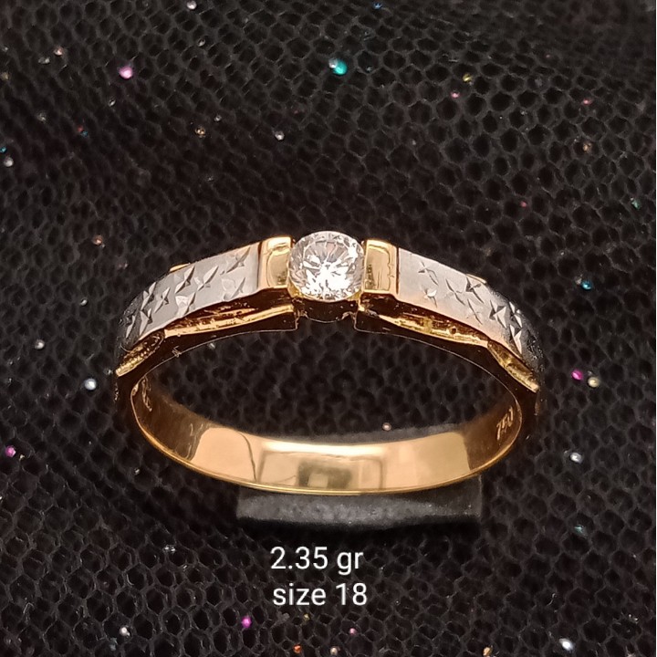 Cincin Emas 17K - 2.35 gr Kadar 750 - 1532