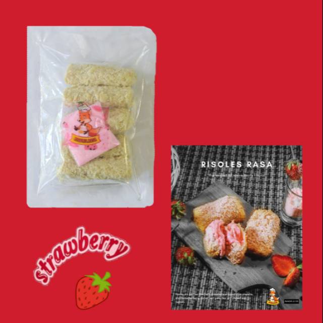 

Risoles rasa Strawberry Frozen (Risol strawberry surabaya)