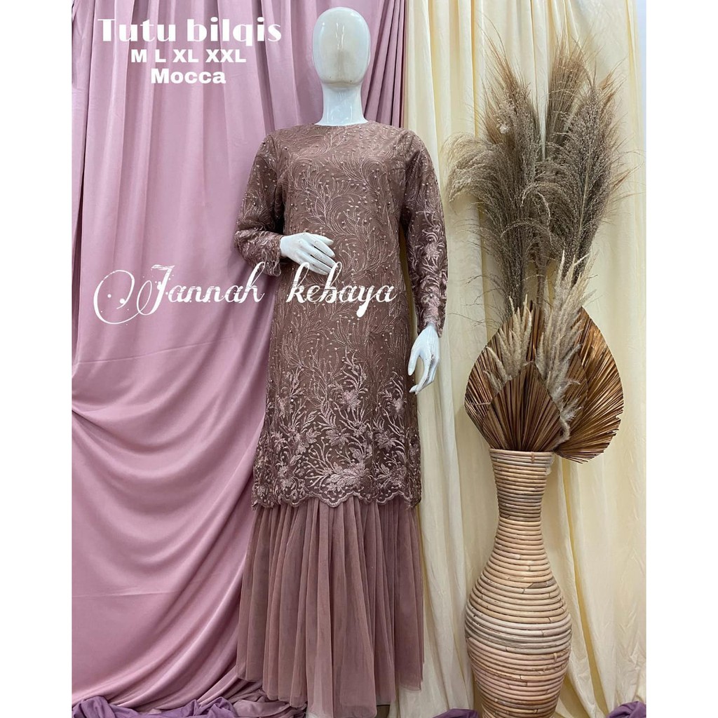 PROMO LONG DRESS TUTU TULE MUTIARA BORDIR / GAMIS PESTA