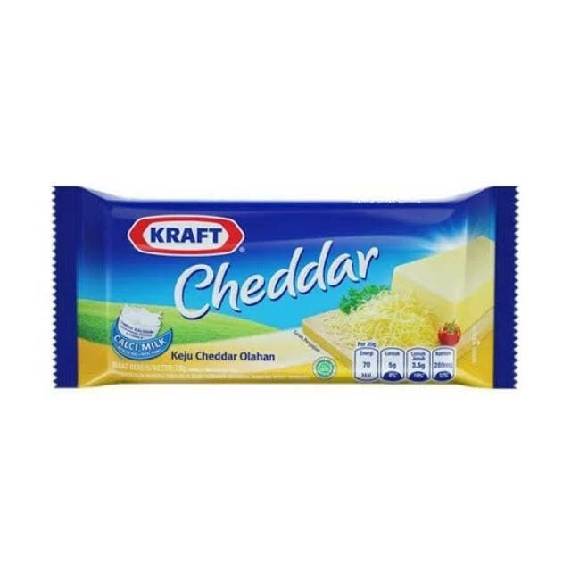 Keju Kraft Cheddar 70 gram