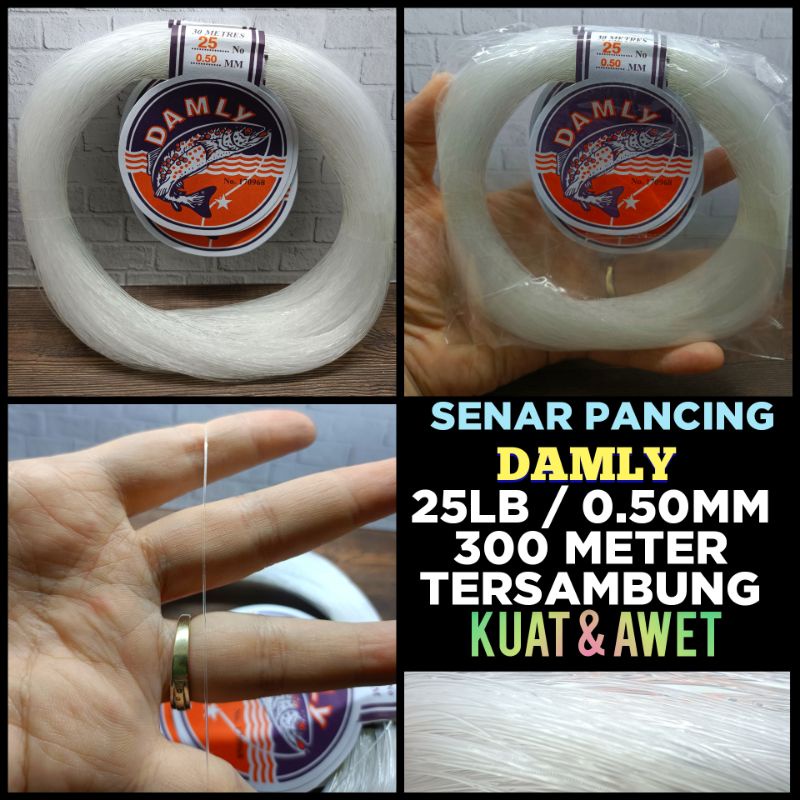 SENAR DAMLY 25LB 0.50MM 300METER NILON PANCING SENAR PANCING SENAR MURAH SENAR LAYANGAN SENAR 300MET