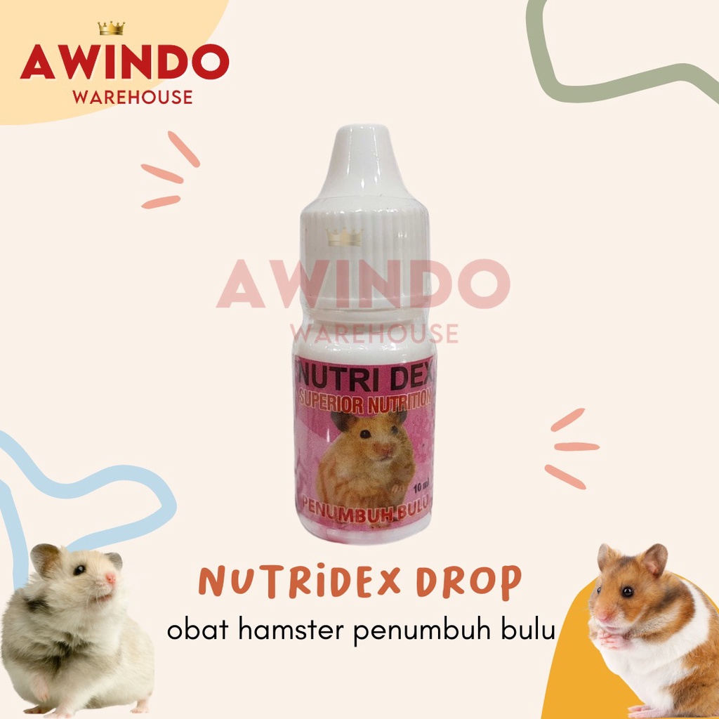 NUTRI DEX - Obat Hamster Penumbuh Bulu Mencegah Kerontokan NUTRIDEX