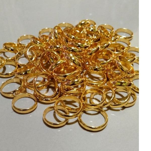 CODEd2D7p--lagi promosi cincin kawin polos mas murni 24k 100% mas murni anti karat & luntur. no cinc