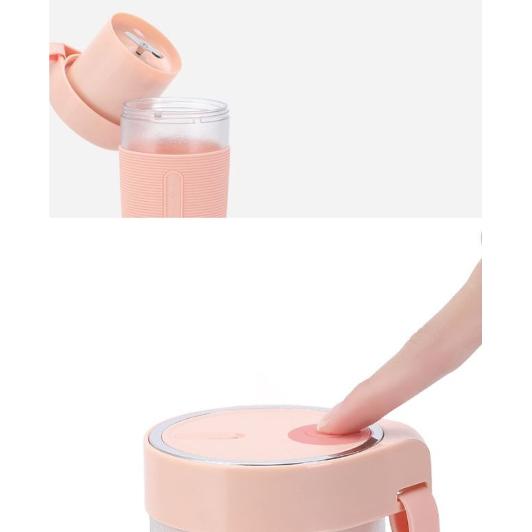 ADP-002 SOHA Juicer MIXER CUP MINI USB BLENDER JUICE Portable JUS Buah, Gelas Kaca Tebal