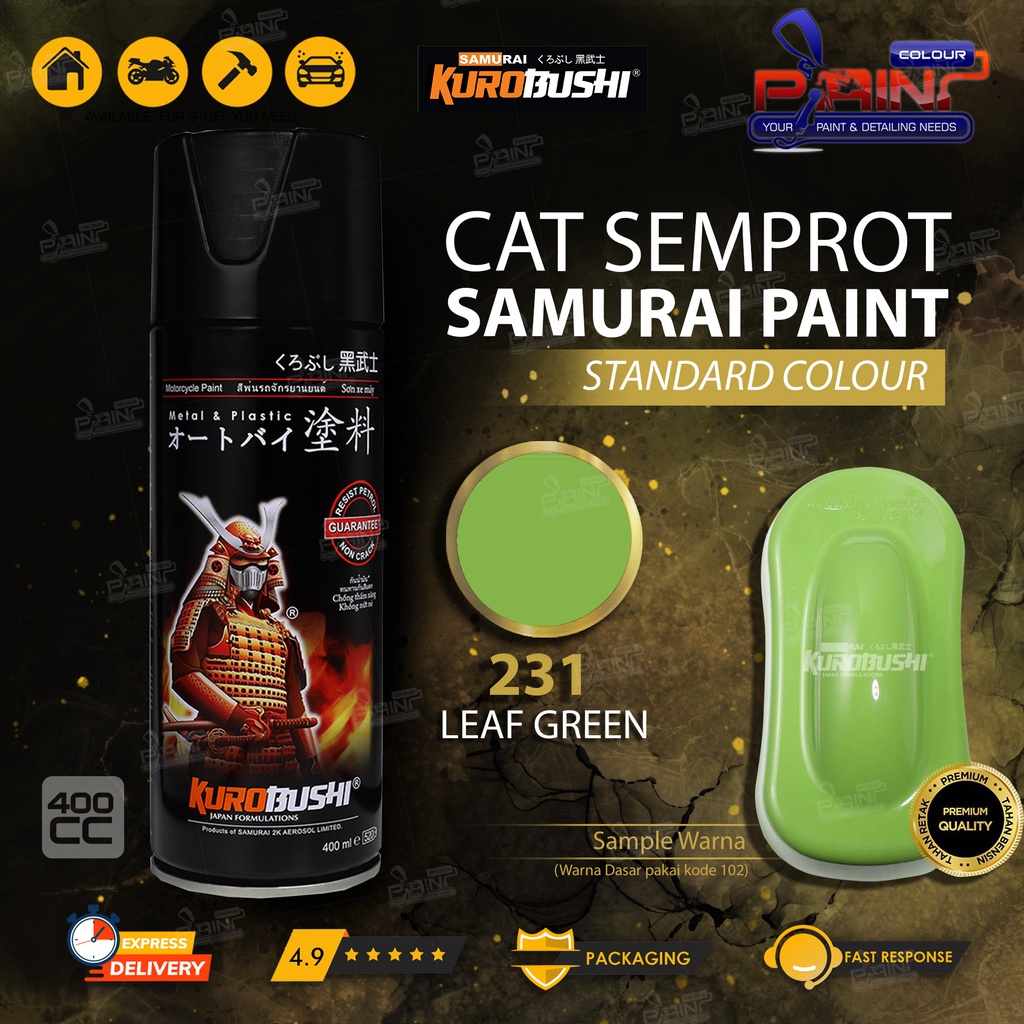 Samurai Paint 231 Leaf Green Cat Semprot