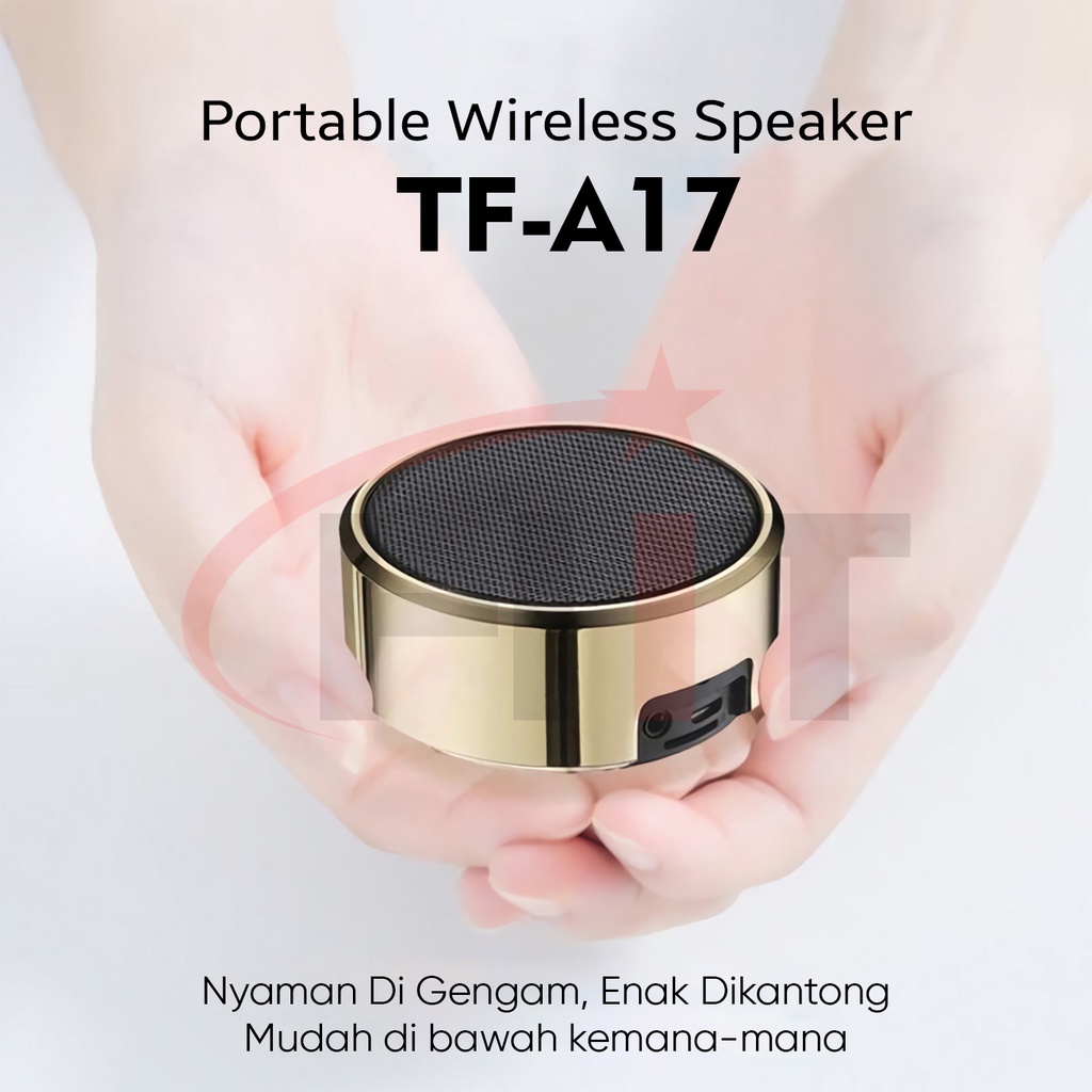 Speaker Bluetooh Mini A17 Wireless Portable Simplicity Series Material Aluminium Alloy Ring + Abs Plastic Type TF-A17