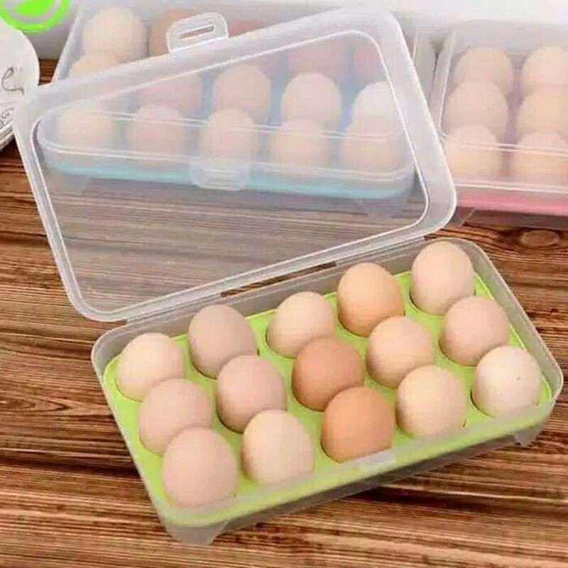 Tempat telur isi 15/kotak telor/Egg storage