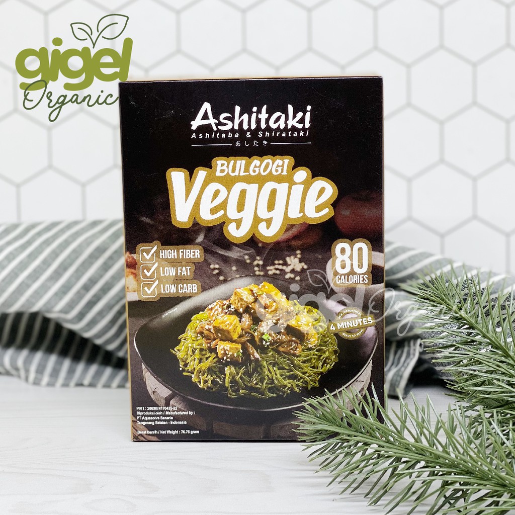 

Ashitaki Veggie Bulgogi 80 Calories, Shirataki Ashitaba, Gluten FREE