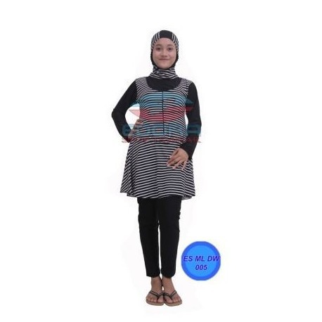 PROMO PROMO Baju Renang Muslimah ES ML DW 005, Baju Renang Edora, Edora Muslimah, Setelan Renang