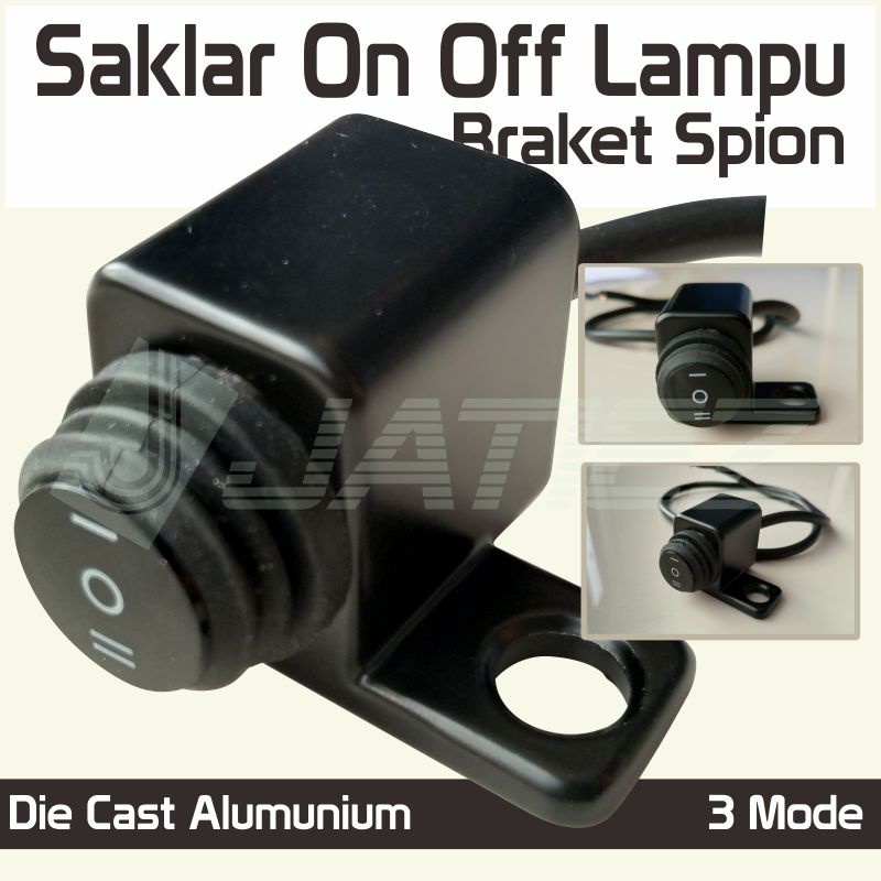 Saklar Lampu Motor On off On Spion Universal Saklar 3 Mode Aluminum Alloy