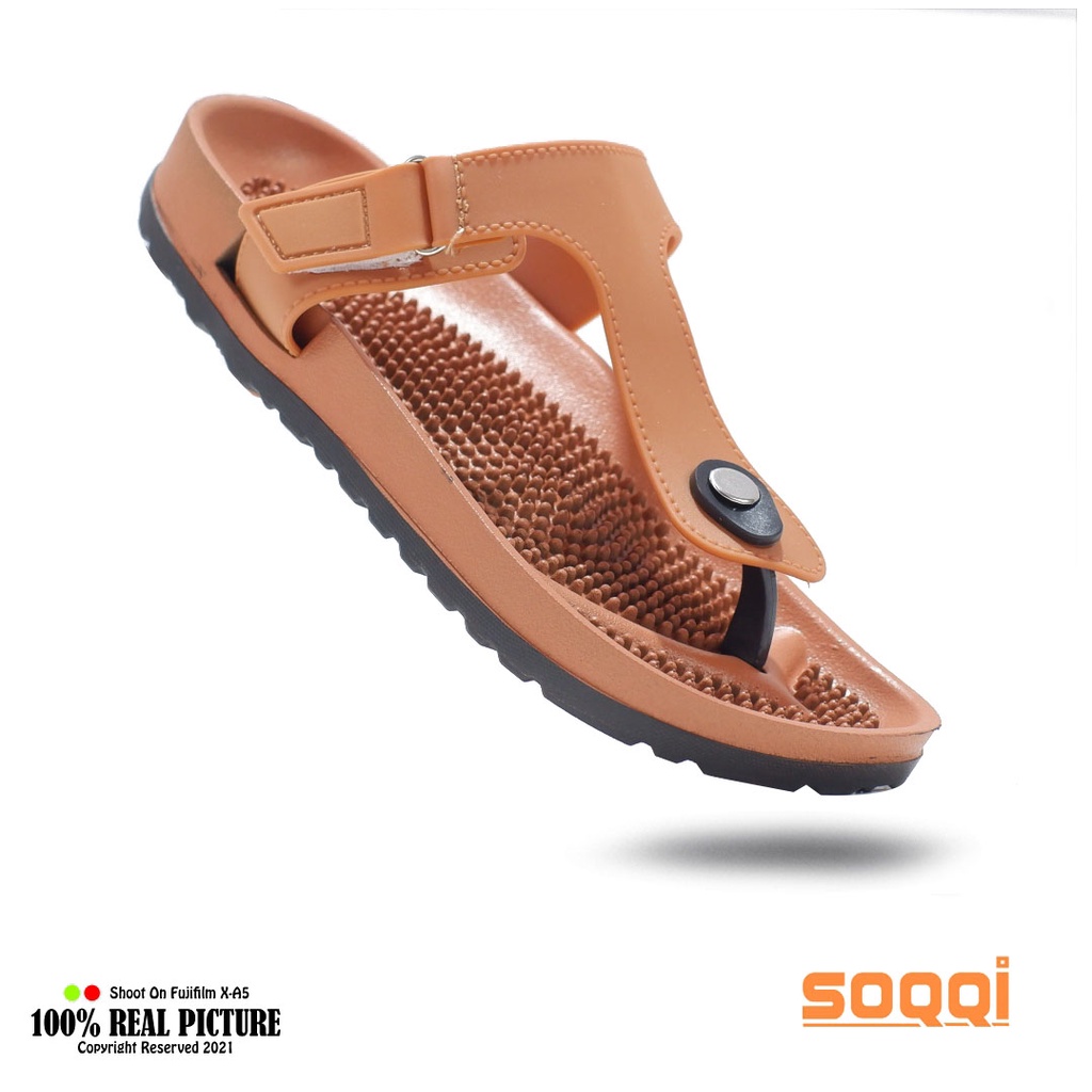 Sandal japit casual wanita dewasa import ori sendal jepit cewek perempuan branded Soqqi-Blnce 1305 1B duri kekinian promo keren cod murah 37-40