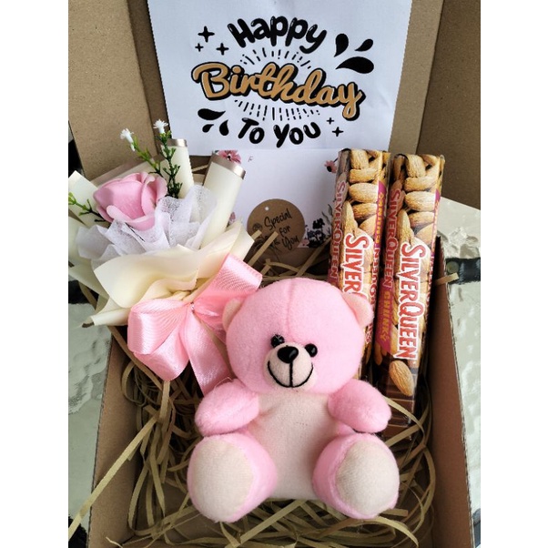 KADO HAMPERS MINI BOUQUET ROSE SOAP FLOWER/BUKET BUNGA SABUN ,COKELAT,BONEKA BEAR/KADO/HADIAH